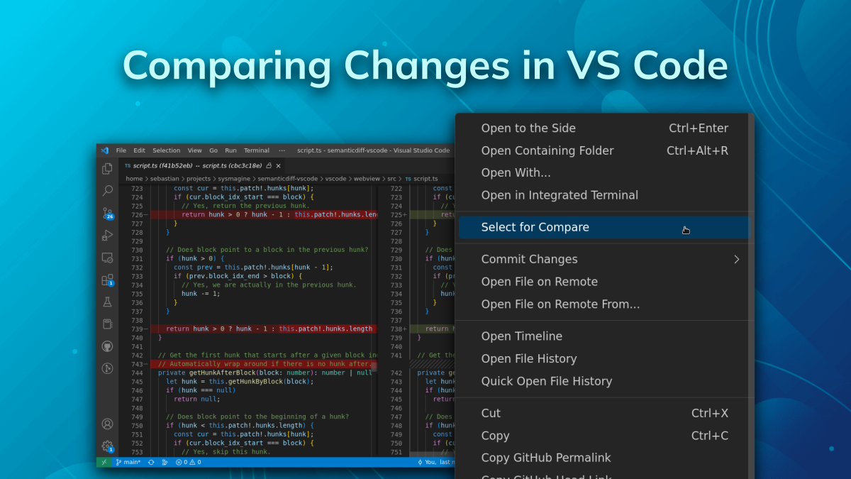 compare files visual studio