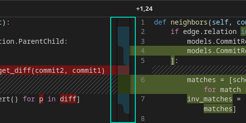 Middle bar in SemanticDiff